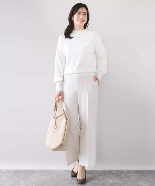 OFUON / オフオン その他パンツ | [名品シリーズ]ストレッチワイドパンツ/洗える | 詳細26