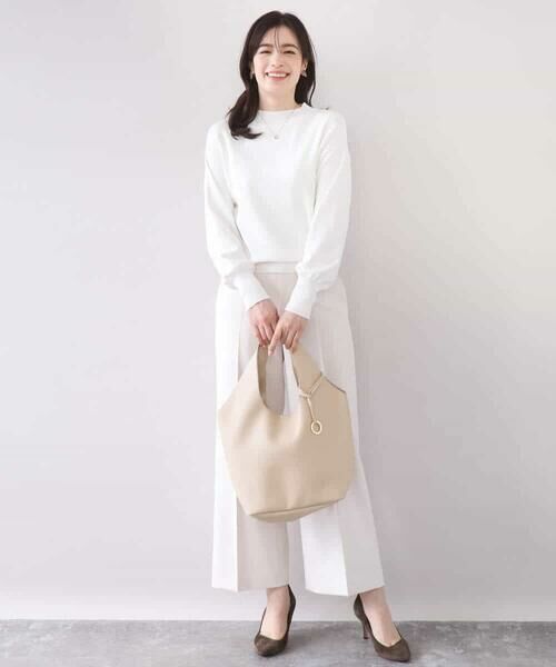 OFUON / オフオン その他パンツ | [名品シリーズ]ストレッチワイドパンツ/洗える | 詳細27