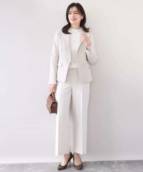 OFUON / オフオン その他パンツ | [名品シリーズ]ストレッチワイドパンツ/洗える | 詳細30