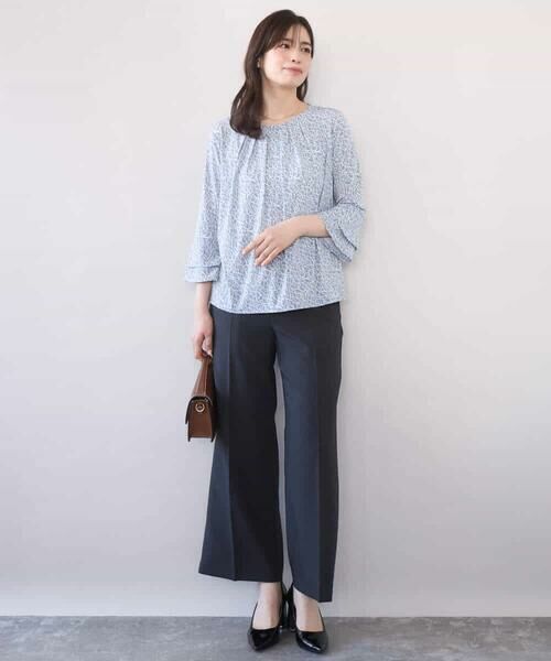 OFUON / オフオン その他パンツ | [名品シリーズ]ストレッチワイドパンツ/洗える | 詳細7