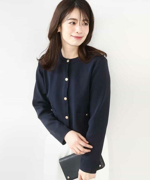 OFUON / オフオン カーディガン・ボレロ | ジャケットライクニットカーディガン/洗える/WEB限定 | 詳細12