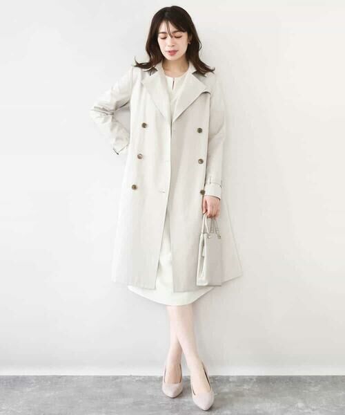OFUON / オフオン トレンチコート | ベーシックツイルトレンチコート/洗える/WEB限定 | 詳細10