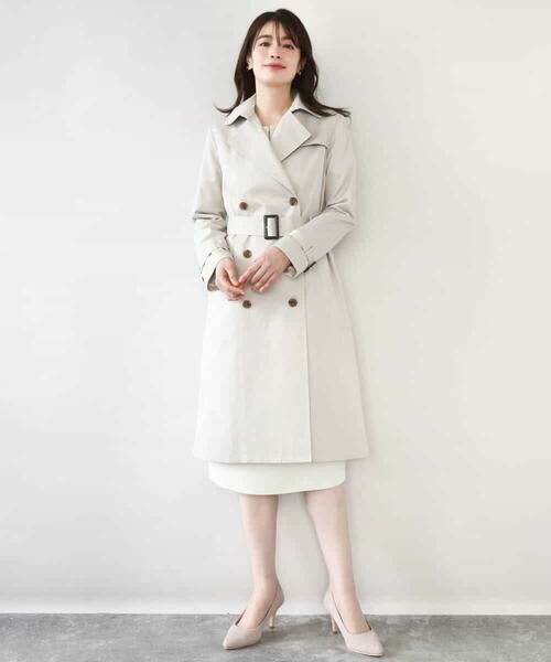 OFUON / オフオン トレンチコート | ベーシックツイルトレンチコート/洗える/WEB限定 | 詳細11
