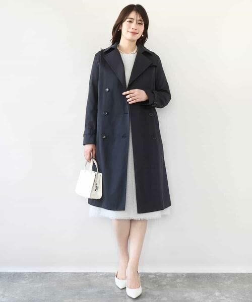 OFUON / オフオン トレンチコート | ベーシックツイルトレンチコート/洗える/WEB限定 | 詳細2