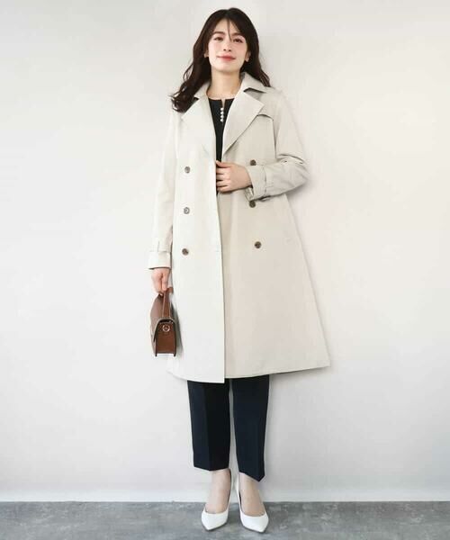 OFUON / オフオン トレンチコート | ベーシックツイルトレンチコート/洗える/WEB限定 | 詳細4