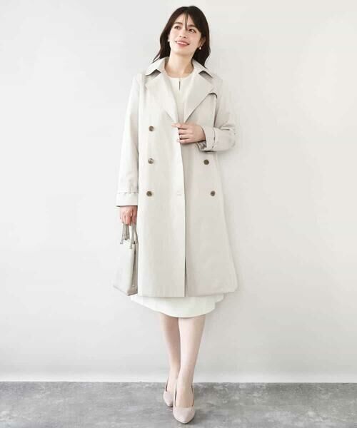 OFUON / オフオン トレンチコート | ベーシックツイルトレンチコート/洗える/WEB限定 | 詳細7