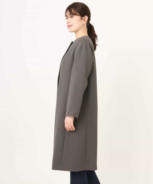 OFUON / オフオン その他アウター | ベーシックノーカラーコート/洗える/WEB限定 | 詳細13