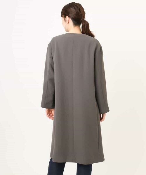 OFUON / オフオン その他アウター | ベーシックノーカラーコート/洗える/WEB限定 | 詳細14