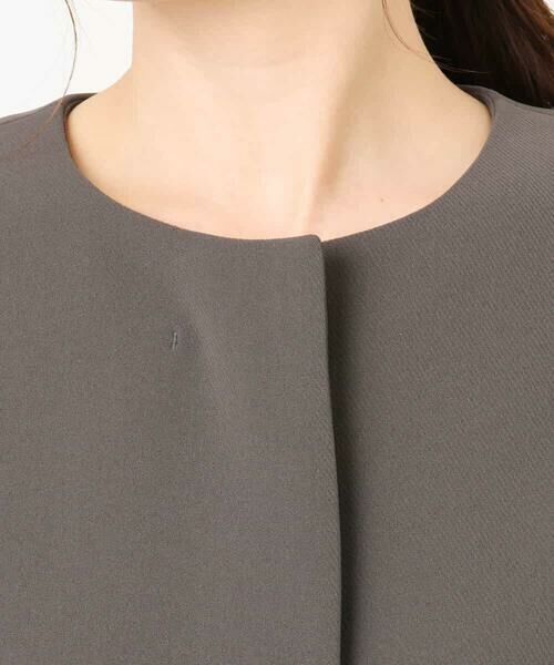 OFUON / オフオン その他アウター | ベーシックノーカラーコート/洗える/WEB限定 | 詳細15