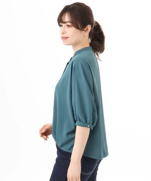 OFUON / オフオン シャツ・ブラウス | ドルマンスリーブジョーゼットブラウス/UVカット/接触冷感/洗濯機で洗える/WEB限定サイズあり | 詳細18
