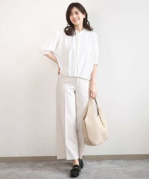 OFUON / オフオン シャツ・ブラウス | ドルマンスリーブジョーゼットブラウス/UVカット/接触冷感/洗濯機で洗える/WEB限定サイズあり | 詳細3