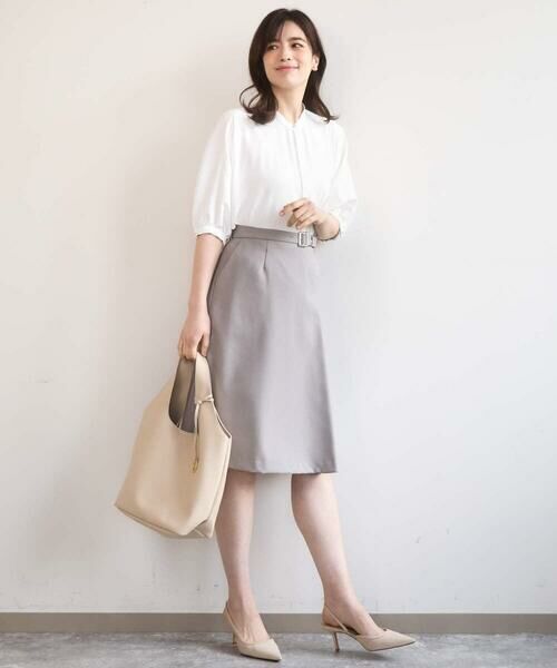 OFUON / オフオン シャツ・ブラウス | ドルマンスリーブジョーゼットブラウス/UVカット/接触冷感/洗濯機で洗える/WEB限定サイズあり | 詳細5