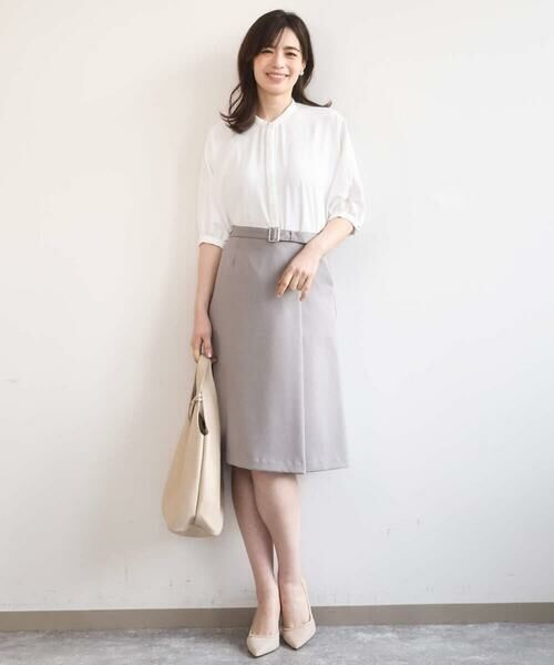 OFUON / オフオン シャツ・ブラウス | ドルマンスリーブジョーゼットブラウス/UVカット/接触冷感/洗濯機で洗える/WEB限定サイズあり | 詳細7