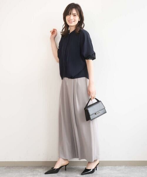 OFUON / オフオン シャツ・ブラウス | ドルマンスリーブジョーゼットブラウス/UVカット/接触冷感/洗濯機で洗える/WEB限定サイズあり | 詳細9