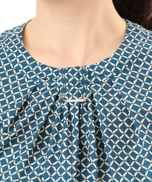 OFUON / オフオン シャツ・ブラウス | 2WAYチャーム付き格子柄ブラウス/洗濯機で洗える/WEB限定サイズあり/セットアップ可 | 詳細10