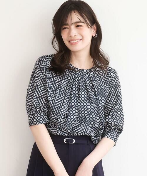 OFUON / オフオン シャツ・ブラウス | 2WAYチャーム付き格子柄ブラウス/洗濯機で洗える/WEB限定サイズあり/セットアップ可 | 詳細28