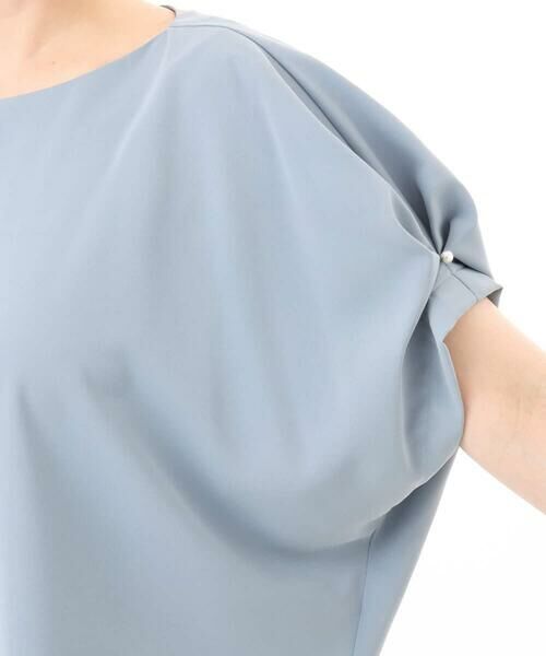 OFUON / オフオン シャツ・ブラウス | ストレッチパール調タックブラウス/UVカット/接触冷感/洗濯機で洗える/WEB限定サイズあり | 詳細18