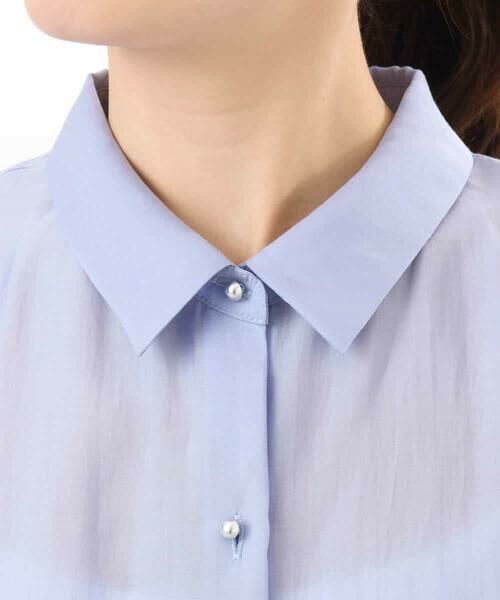 OFUON / オフオン シャツ・ブラウス | メタル釦シアーフレンチスリーブブラウス/接触冷感/洗える/WEB限定サイズあり | 詳細19