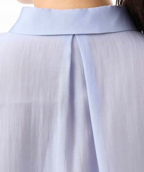 OFUON / オフオン シャツ・ブラウス | メタル釦シアーフレンチスリーブブラウス/接触冷感/洗える/WEB限定サイズあり | 詳細20