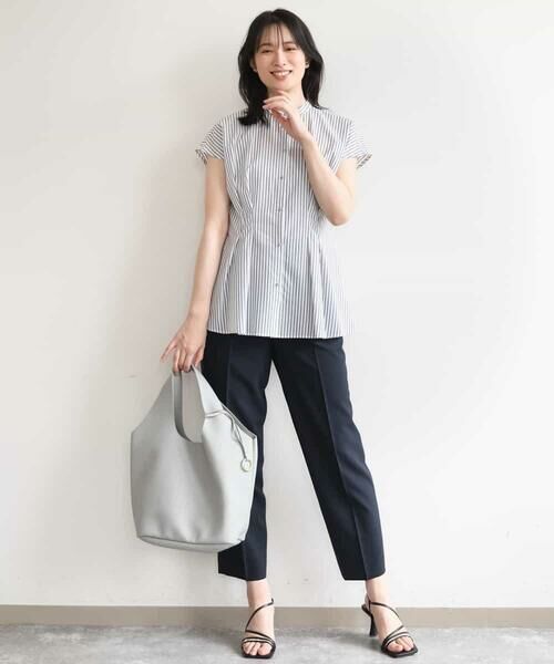 OFUON / オフオン シャツ・ブラウス | ストライプローンブラウス/接触冷感/通気性/透湿性/WEB限定サイズあり | 詳細10