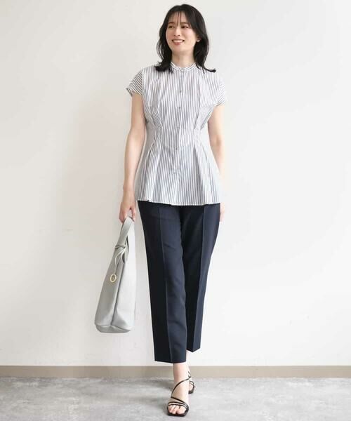 OFUON / オフオン シャツ・ブラウス | ストライプローンブラウス/接触冷感/通気性/透湿性/WEB限定サイズあり | 詳細11
