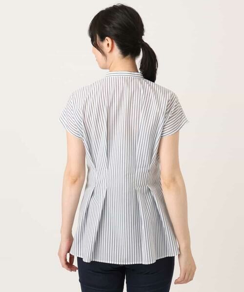 OFUON / オフオン シャツ・ブラウス | ストライプローンブラウス/接触冷感/通気性/透湿性/WEB限定サイズあり | 詳細15