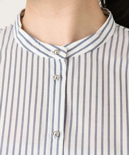 OFUON / オフオン シャツ・ブラウス | ストライプローンブラウス/接触冷感/通気性/透湿性/WEB限定サイズあり | 詳細16