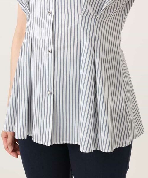 OFUON / オフオン シャツ・ブラウス | ストライプローンブラウス/接触冷感/通気性/透湿性/WEB限定サイズあり | 詳細19