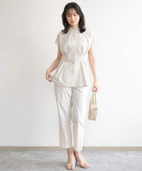 OFUON / オフオン シャツ・ブラウス | ストライプローンブラウス/接触冷感/通気性/透湿性/WEB限定サイズあり | 詳細3