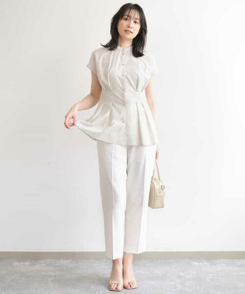 OFUON / オフオン シャツ・ブラウス | ストライプローンブラウス/接触冷感/通気性/透湿性/WEB限定サイズあり | 詳細4