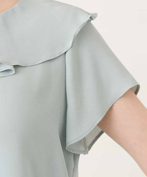 OFUON / オフオン シャツ・ブラウス | フロントフリルVネックブラウス/UVカット/接触冷感/速乾性/洗濯機で洗える/WEB限定サイズあり | 詳細19