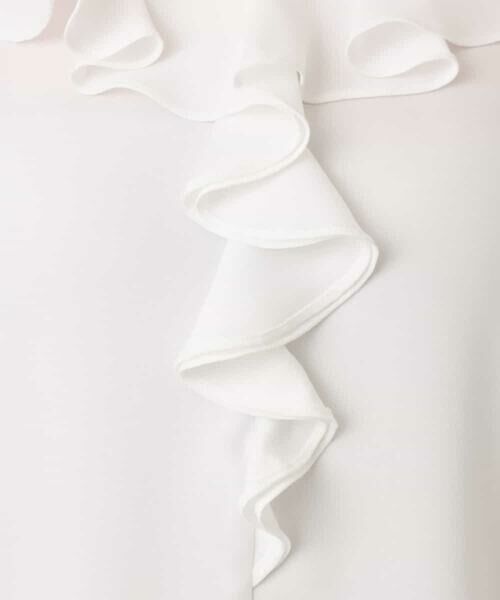 OFUON / オフオン シャツ・ブラウス | フロントフリルVネックブラウス/UVカット/接触冷感/速乾性/洗濯機で洗える/WEB限定サイズあり | 詳細22