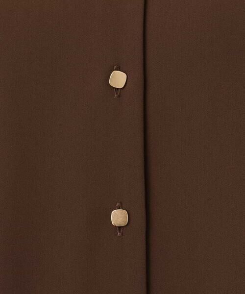 OFUON / オフオン シャツ・ブラウス | サテンジョーゼットVネックブラウス/UVカット/接触冷感/洗濯機で洗える/WEB限定サイズあり | 詳細16