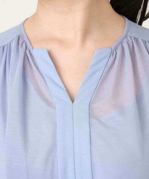 OFUON / オフオン ロング・マキシ丈ワンピース | キーネックシアーワンピース/洗濯機で洗える/WEB限定サイズあり | 詳細18