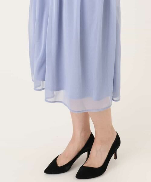 OFUON / オフオン ロング・マキシ丈ワンピース | キーネックシアーワンピース/洗濯機で洗える/WEB限定サイズあり | 詳細22