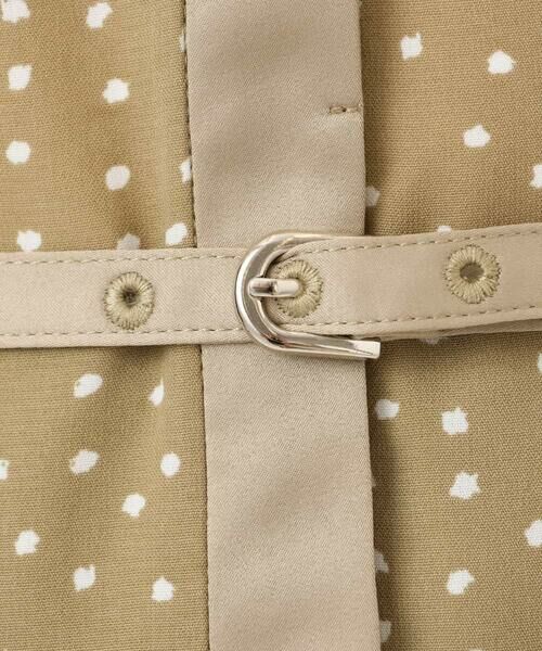 OFUON / オフオン ロング・マキシ丈ワンピース | ドット柄ウエストタックワンピース/洗濯機で洗える/WEB限定サイズあり | 詳細11