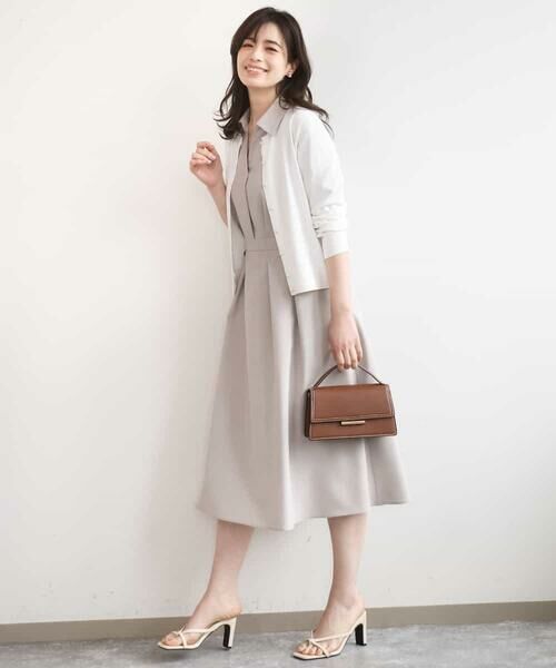 OFUON / オフオン ロング・マキシ丈ワンピース | 六分袖スキッパーワンピース/UVカット/洗濯機で洗える/WEB限定サイズあり | 詳細13