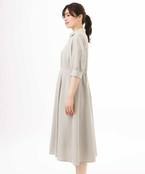 OFUON / オフオン ロング・マキシ丈ワンピース | 六分袖スキッパーワンピース/UVカット/洗濯機で洗える/WEB限定サイズあり | 詳細16