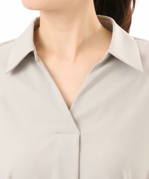 OFUON / オフオン ロング・マキシ丈ワンピース | 六分袖スキッパーワンピース/UVカット/洗濯機で洗える/WEB限定サイズあり | 詳細18