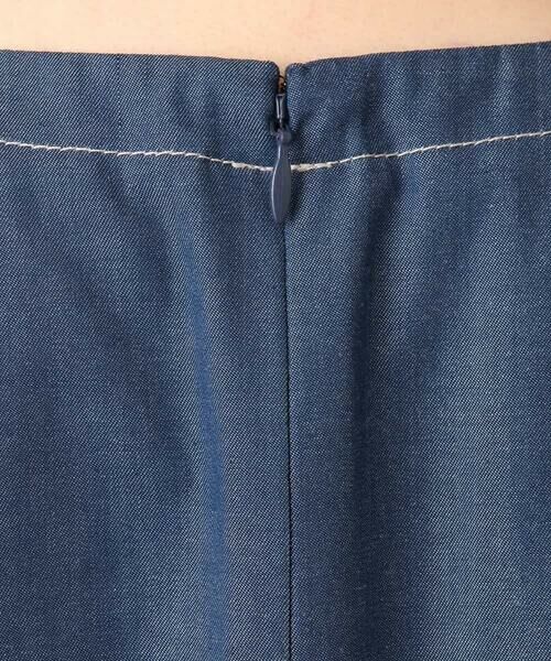 OFUON / オフオン ロング・マキシ丈ワンピース | 配色ステッチ デニムライクワンピース/洗濯機で洗える/WEB限定サイズあり | 詳細11