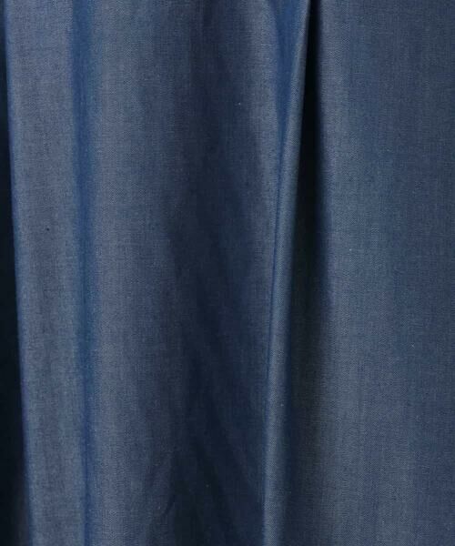 OFUON / オフオン ロング・マキシ丈ワンピース | 配色ステッチ デニムライクワンピース/洗濯機で洗える/WEB限定サイズあり | 詳細15