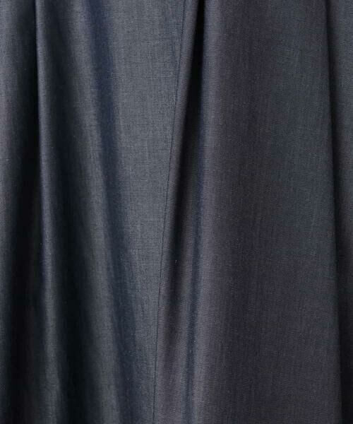 OFUON / オフオン ロング・マキシ丈ワンピース | 配色ステッチ デニムライクワンピース/洗濯機で洗える/WEB限定サイズあり | 詳細17