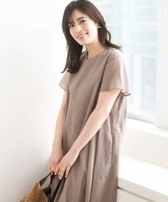 OFUON / オフオン ロング・マキシ丈ワンピース | VネックAラインシルエットワンピース/洗える/WEB限定カラーサイズあり