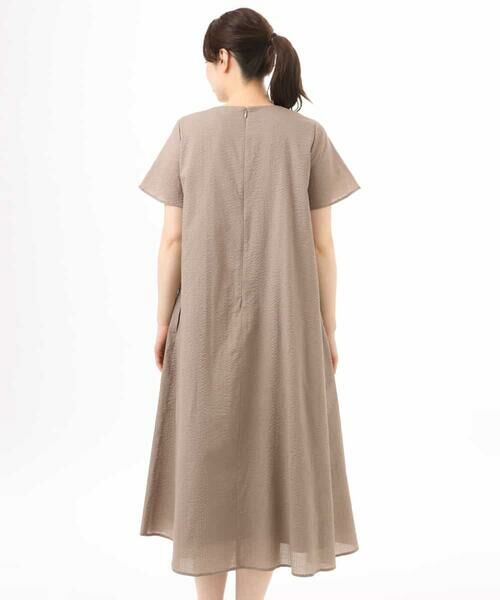 OFUON / オフオン ロング・マキシ丈ワンピース | VネックAラインシルエットワンピース/洗える/WEB限定カラーサイズあり | 詳細21