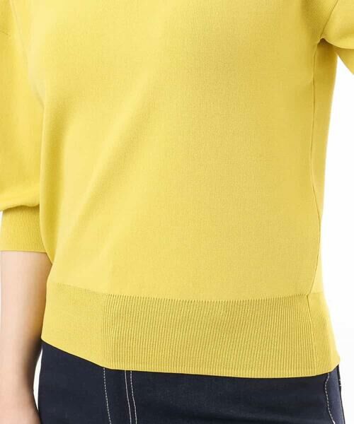 OFUON / オフオン ニット・セーター | ハイゲージボートネック五分袖ニット/接触冷感/洗える/WEB限定サイズあり | 詳細25