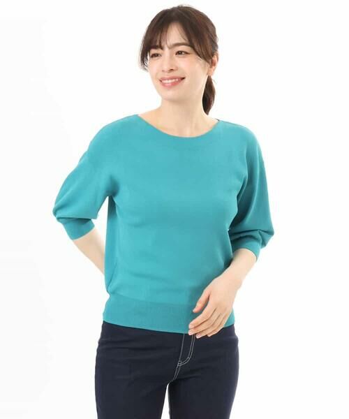 OFUON / オフオン ニット・セーター | ハイゲージボートネック五分袖ニット/接触冷感/洗える/WEB限定サイズあり | 詳細29