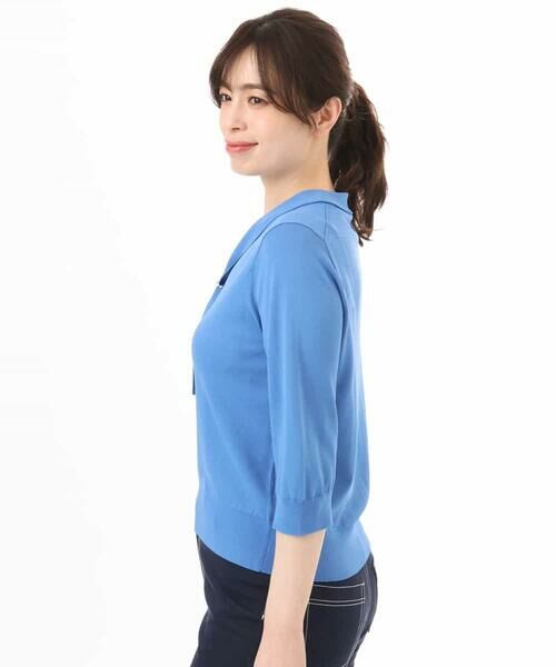 OFUON / オフオン ニット・セーター | ボウタイデザイン六分袖ニット/接触冷感/洗える/WEB限定サイズあり | 詳細16