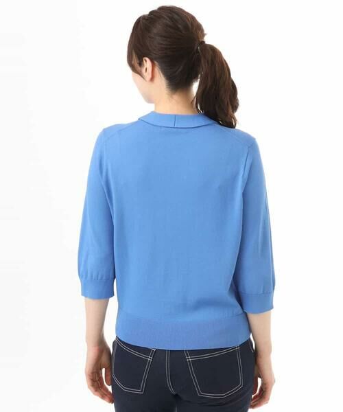 OFUON / オフオン ニット・セーター | ボウタイデザイン六分袖ニット/接触冷感/洗える/WEB限定サイズあり | 詳細17