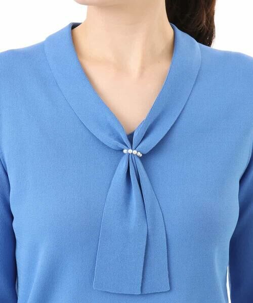 OFUON / オフオン ニット・セーター | ボウタイデザイン六分袖ニット/接触冷感/洗える/WEB限定サイズあり | 詳細18