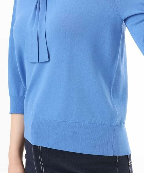 OFUON / オフオン ニット・セーター | ボウタイデザイン六分袖ニット/接触冷感/洗える/WEB限定サイズあり | 詳細21